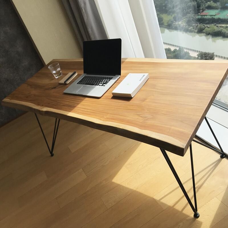 Quinn Live Edge Dining Table / Bench Scandinavian Nordic Acacia Suar Design Solid Wood ( 5 Size )
