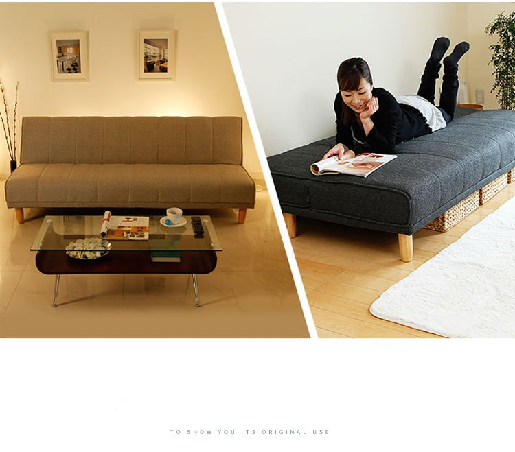 EVANGELINE RITZ Japanese Scandinavian Sofa Solid Wood Nordic ( 6 Colour )