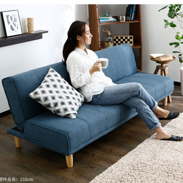 EVANGELINE RITZ Japanese Scandinavian Sofa Solid Wood Nordic ( 6 Colour )