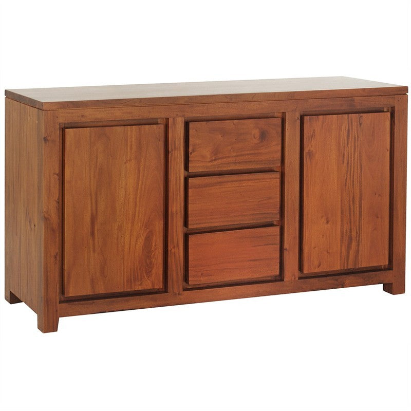 Los Angeles Solid Teak Timber 2 Door 3 Drawer 150cm Buffet Table - Light Pecan ATF388SB-203-TA-LP_1