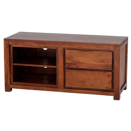 Los Angeles Solid Teak Timber Side Drawer 120cm TV Unit Console - Light Pecan ATF388SB-002-TA-LP_1