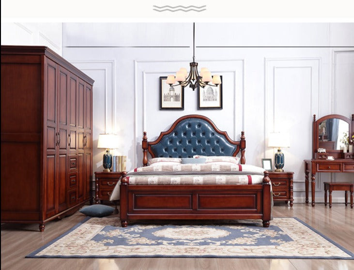Lucy Boston Hilton Bed American Classic Solid Wood ( Select from 2 Size 2 Color )