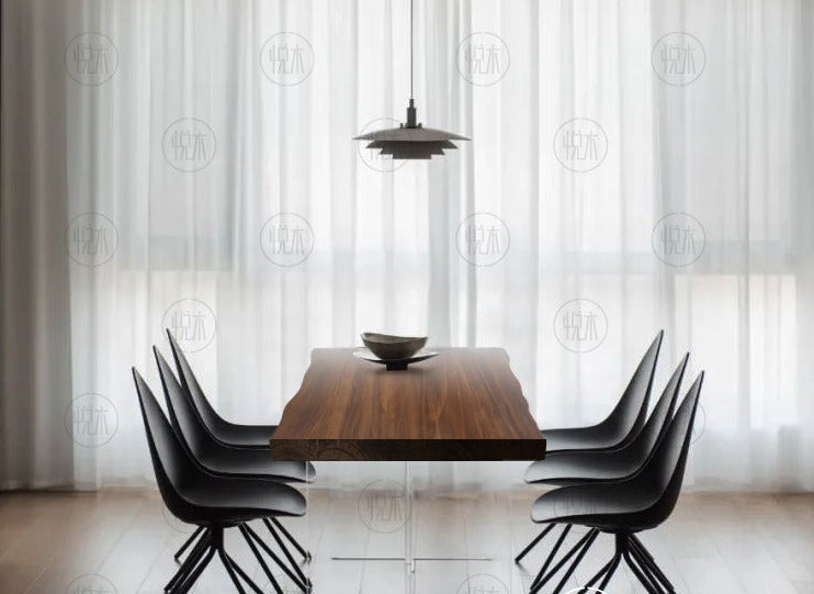 MAYA Dining Table Scandinavian Nordic Design Solid Wood ( Select from 4 Color, 10 Size )