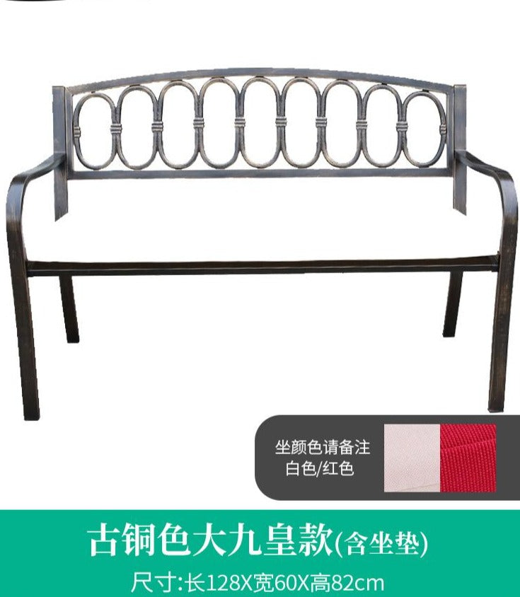 KEVIN B Park Bench Chair Outdoor Simple Bench Garden Leisure