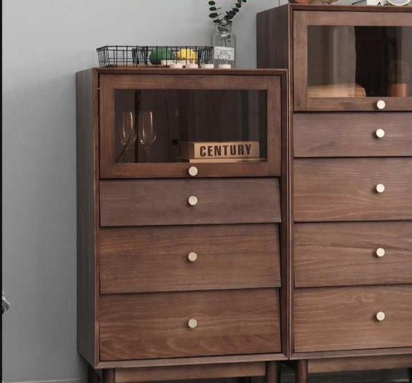 NOLAN American Pine Wood Chest of Drawers Cabinet