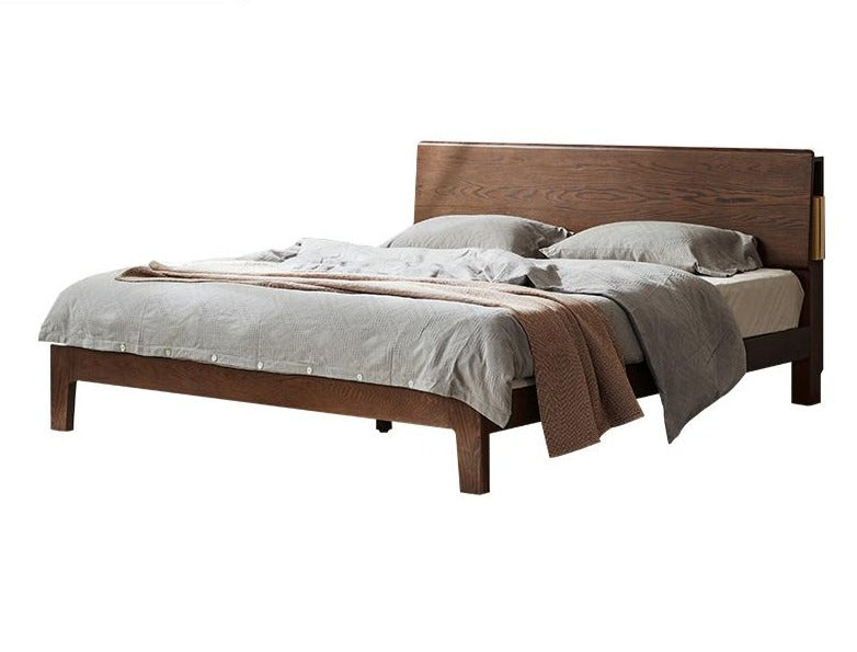 BRYSON Japanese Nordic Bed Solid Wood