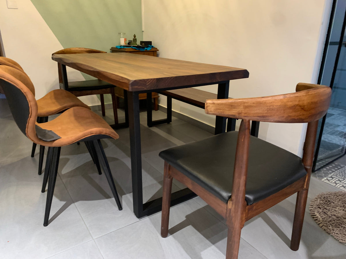 ALAN Nordic Designer Solid Wood Dining Table Scandinavian