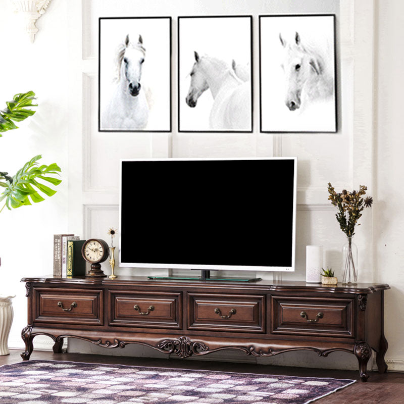 Claire New York Sheraton TV Console Cabinet / Coffee Table / Glass Display American Modern