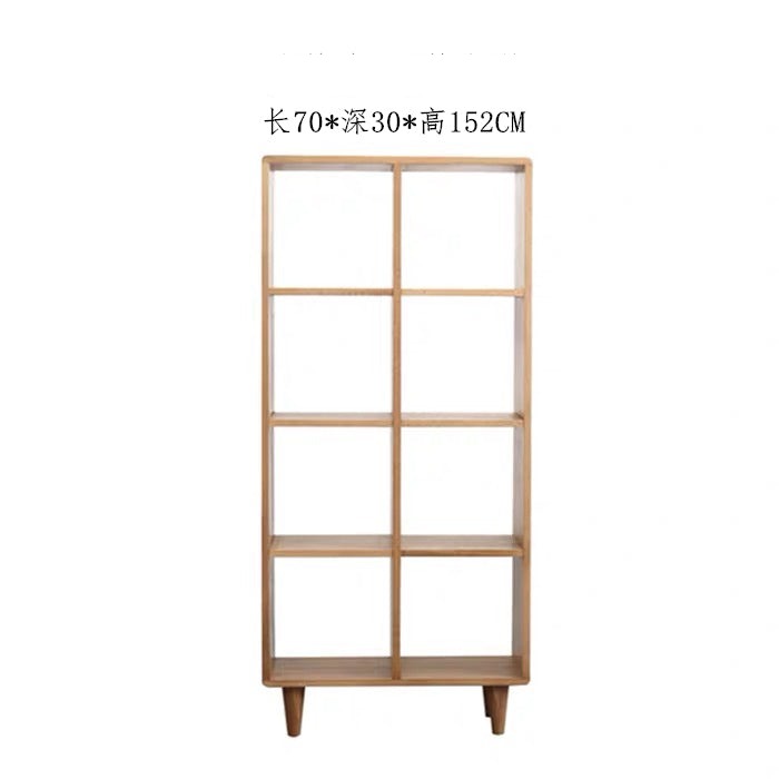 Madison Teak Bookcase Cube Nordic Solid Wood Bookshelf