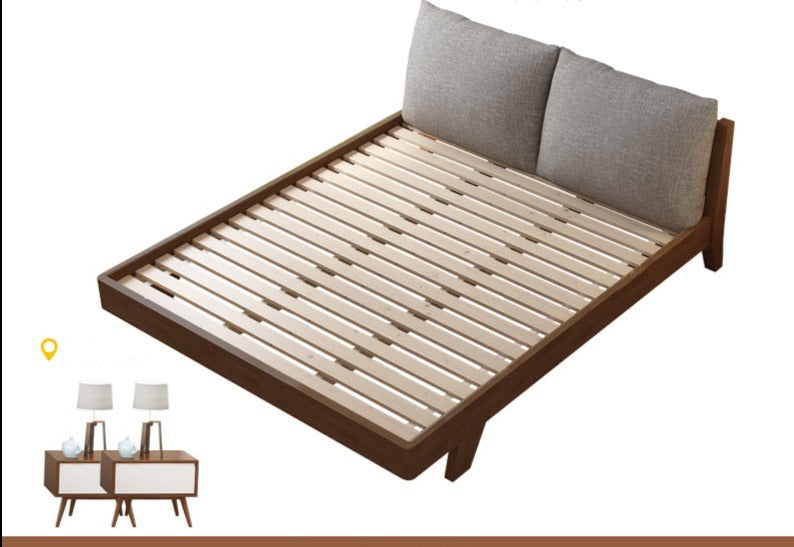 AMELIA Scandinavian Nordic Japanese Full Solid Wood Bed