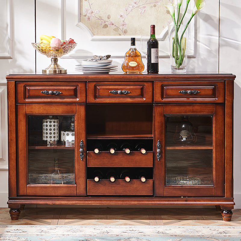 OLIVIA American Style Solid Wood Buffet Sideboard Cabinet