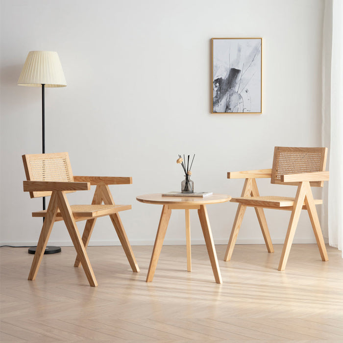 PENELOPE Rattan Dining Chair Premium Solid Wood ( Choice of 3 Color )