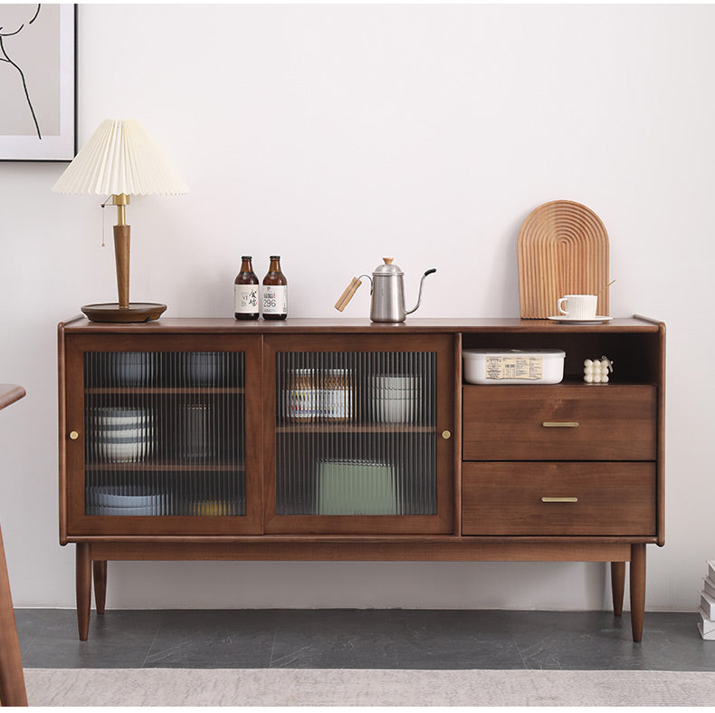 AMALIA Scandinavia Buffet Sideboard Modern Solid Wood sideboard ( 4 Colour )