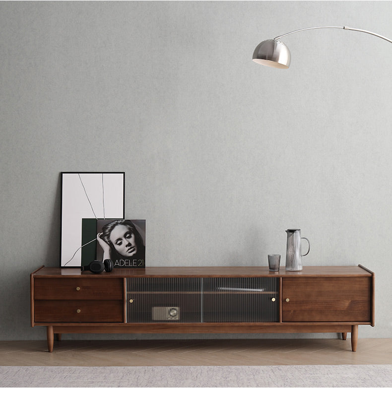 ANNE Scandinavian TV Console Audio-Visual Cabinet Solid Wood ( 4 Colours 3 Sizes )