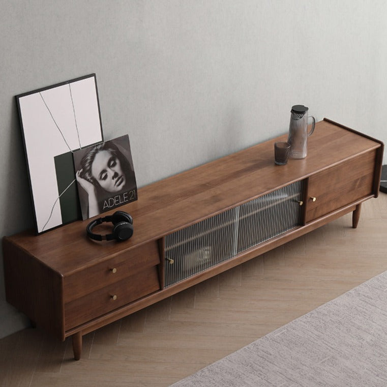 ANNE Scandinavian TV Console Audio-Visual Cabinet Solid Wood ( 4 Colours 3 Sizes )