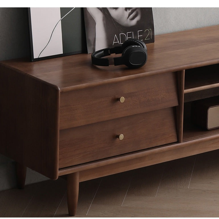 ANNE Scandinavian TV Console Audio-Visual Cabinet Solid Wood ( 4 Colours 3 Sizes )