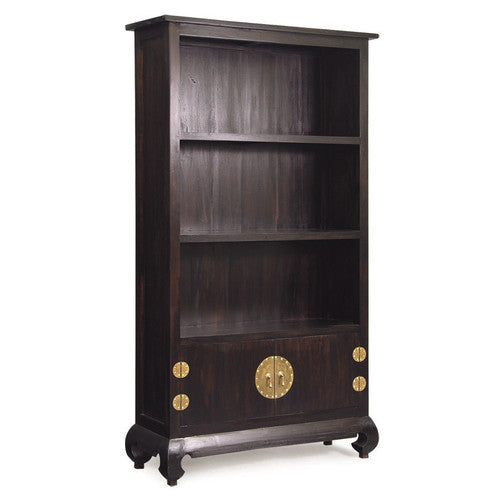 Beijing-Chinese-Tall-Teak-Bookcase