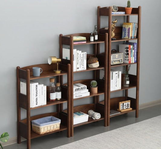 BENJAMIN Bookcase Storage Solid Wood Bookshelf