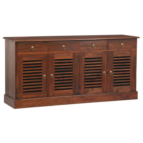 California-Stripe-Door-4-Drawer-Buffet-SB-404-HSR