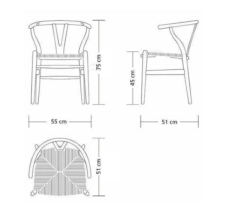 GRANT Solid Wood Chair Imported Beech for Dining, Writing Study