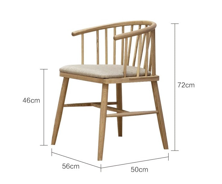 HAYDEN Scandinavian Dining Chair Nordic Solid Wood