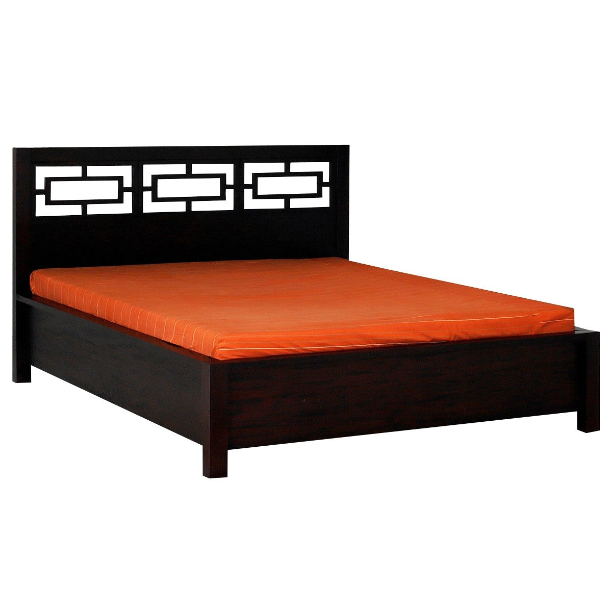 Istabelle Oriental Solid Teak Timber King Size Bed - Chocolate ATF388bs-000-ori-_c_