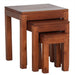 Los Angeles 3 Piece Solid Teak Timber Nested Table Set - Light Pecan ATF388NT-300-TA-LP_1