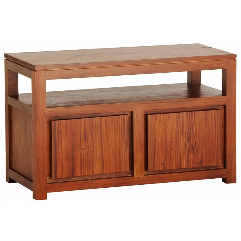 Los Angeles Solid Teak Timber 2 Door 97cm TV Console Stand - Light Pecan ATF388TV-200-TA-LP_1