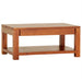 Los Angeles Solid Teak Timber 90cm Coffee Table with Shelf - Light Pecan ATF388CT-002-TA-LP_1