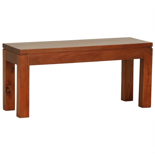 Los Angeles Solid Teak Timber 90cm Dining Bench - Light Pecan ATF388BE-90-35-TA-LP_1