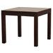 Los Angeles Solid Teak Timber 90cm Square Dining Table - Chocolate ATF388DT-90-90-TA-C_1