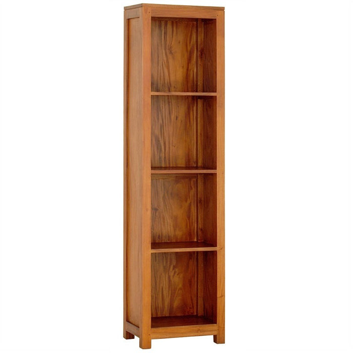 Los Angeles Solid Timber Slim Teak Bookcase - Light Pecan ATF388BC-000-TA-LP_1