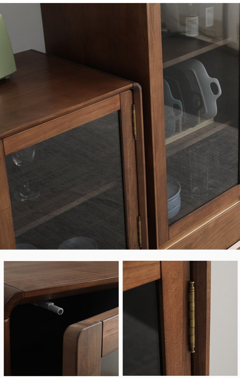 MICHEAL Glass Display Dining Cabinet Modern