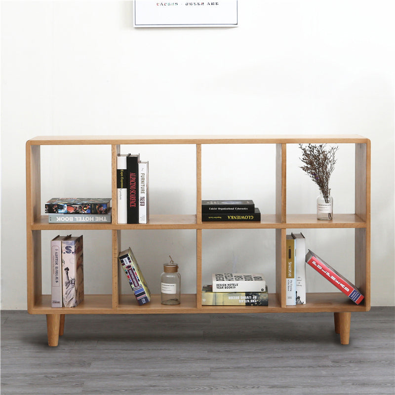 Madison Teak Bookcase Cube Nordic Solid Wood Bookshelf