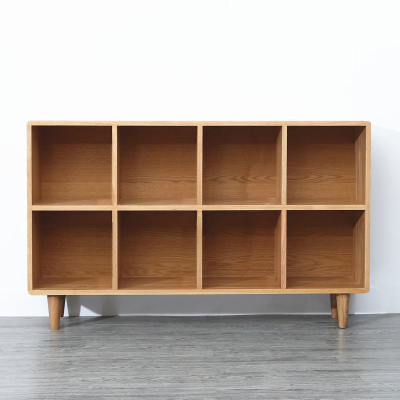 Madison Teak Bookcase Cube Nordic Solid Wood Bookshelf