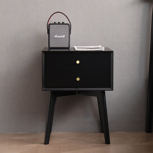 Sawyer MARRIOTT Bedside Table Scandinavian Nordic Solid Wood ( 5 Colour: Walnut, Gray, Ivory, Black, White