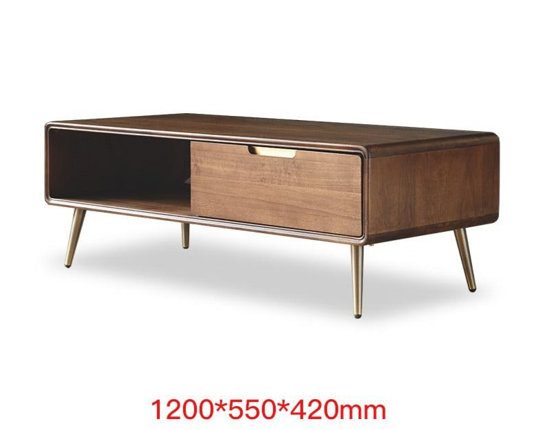 Lucas Coffee Table Solid Wood Luxury Nordic