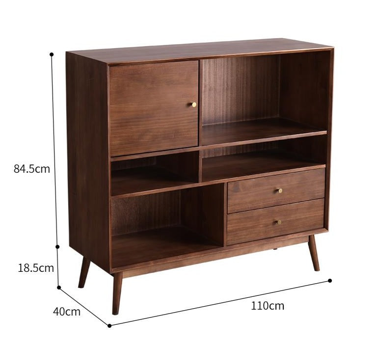 ROBERT Minimalist Bookcase Display Solid Wood