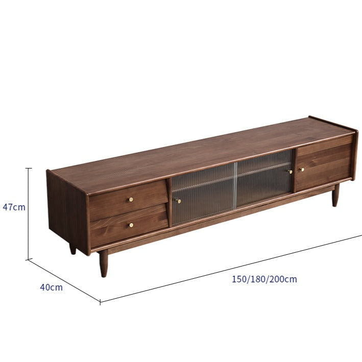 ANNE Scandinavian TV Console Audio-Visual Cabinet Solid Wood ( 4 Colours 3 Sizes )