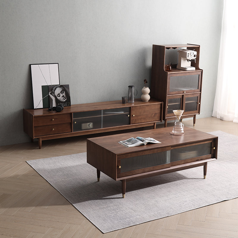 ANNE Scandinavian TV Console Audio-Visual Cabinet Solid Wood ( 4 Colours 3 Sizes )