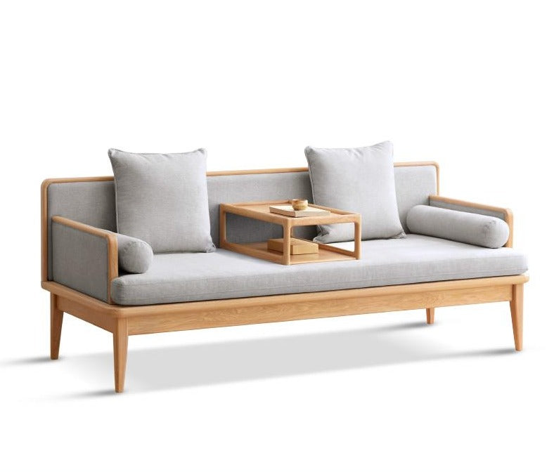 William Nordic Solid Wood Sofa Daybed Modern Minimalist