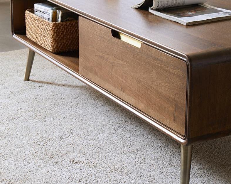 Lucas Coffee Table Solid Wood Luxury Nordic