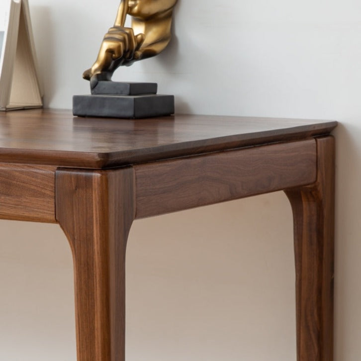 ALIVIA RITZ Modern Desk Console Table Solid Wood desk Natural / Walnut