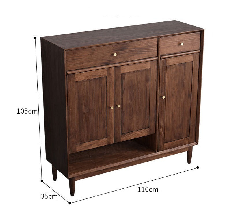 Elise SWEDEN Buffet Sideboard Hardwood Scandinavian Cloth Shoe Cabinet 4 Color 2 Size