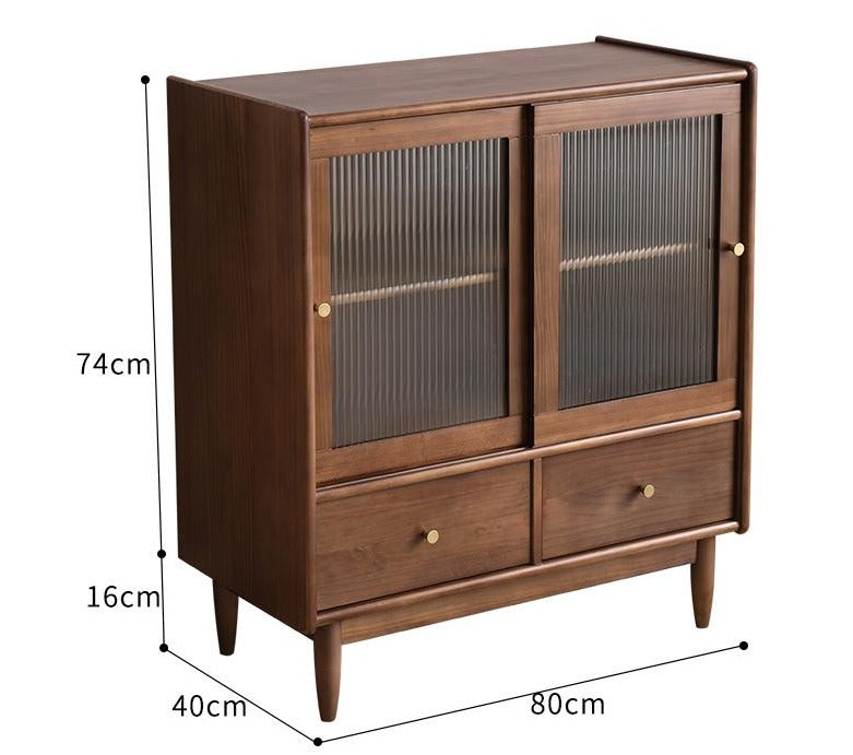 SAMUEL Solid Wood Wine Cabinet Sideboard Kitchen Storage