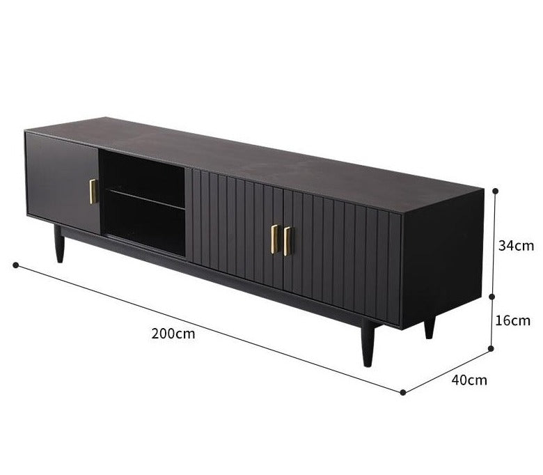 Silas TV Console Nordic Design Solid Wood Cabinet