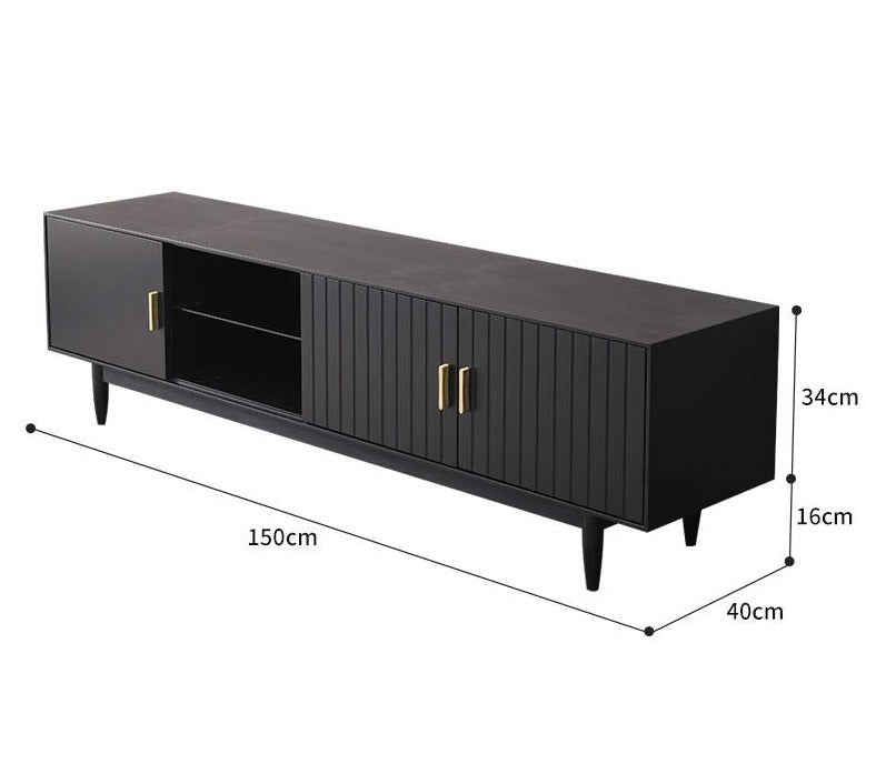 Silas TV Console Nordic Design Solid Wood Cabinet