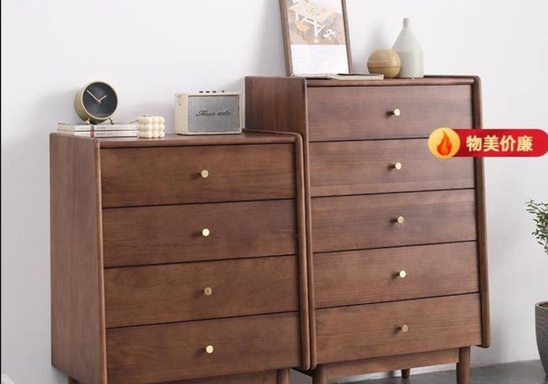 Tristan Chest of Drawers Solid Wood Mid Century