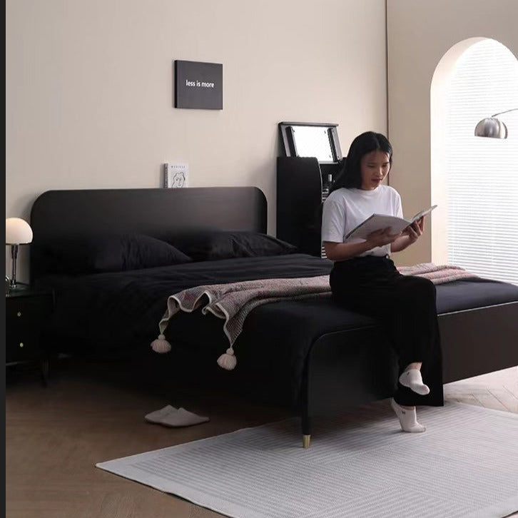 Anastasia HYATT Bed Scandinavian Nordic Pure Solid Wood Bedroom ( 2 Si