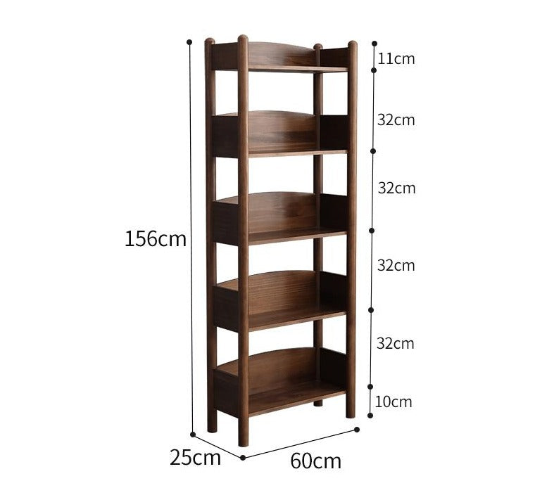 BENJAMIN Bookcase Storage Solid Wood Bookshelf